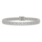 14K WHITE GOLD 3 1/4CT ROUND DIAMOND LADIES BRACELET