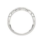 14K WHITE GOLD 3/8CT ROUND DIAMOND LADIES BAND - Image 3