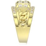 14K YELLOW GOLD 1 1/2CT ROUND DIAMOND MEN'S RINGS - Image 3