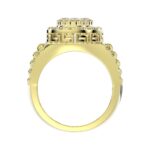 14K YELLOW GOLD 1 1/4CT ROUND DIAMOND MEN'S RING - Image 2