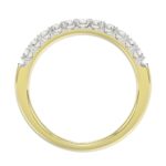 14K YELLOW GOLD 1/3CT ROUND DIAMOND LADIES BAND - Image 4