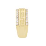 14K YELLOW GOLD 1CT ROUND DIAMOND MEN'S BAND - Image 3