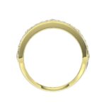 14K YELLOW GOLD 1CT ROUND DIAMOND MEN'S BAND - Image 2