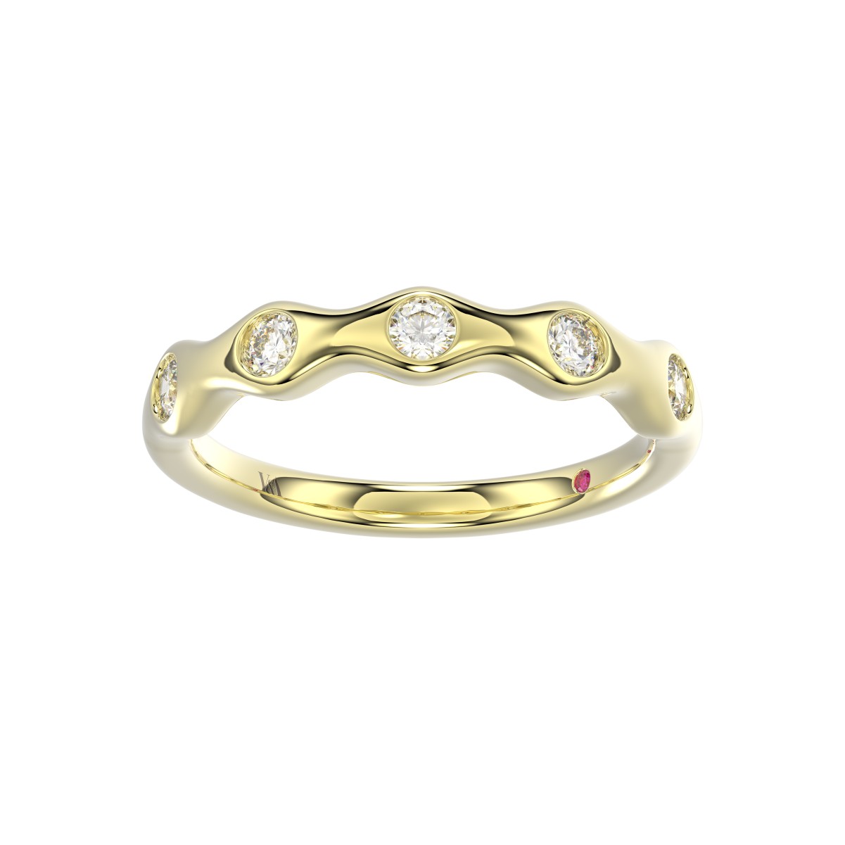 19223609_VA11597Y-1201x1201.jpg 14K YELLOW GOLD 3/8CT ROUND DIAMOND LADIES BAND - Image 1