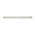 14K YELLOW GOLD 3CT ROUND DIAMOND LADIES BANGLE - Image 4