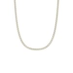14K YELLOW GOLD 8CT ROUND DIAMOND LADIES TENNIES NECKLACE - Image 3