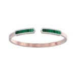 18K ROSE GOLD 1/2CT ROUND DIAMOND LADIES BANGLE