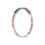 18K ROSE GOLD 1/2CT ROUND DIAMOND LADIES BANGLE - Image 4