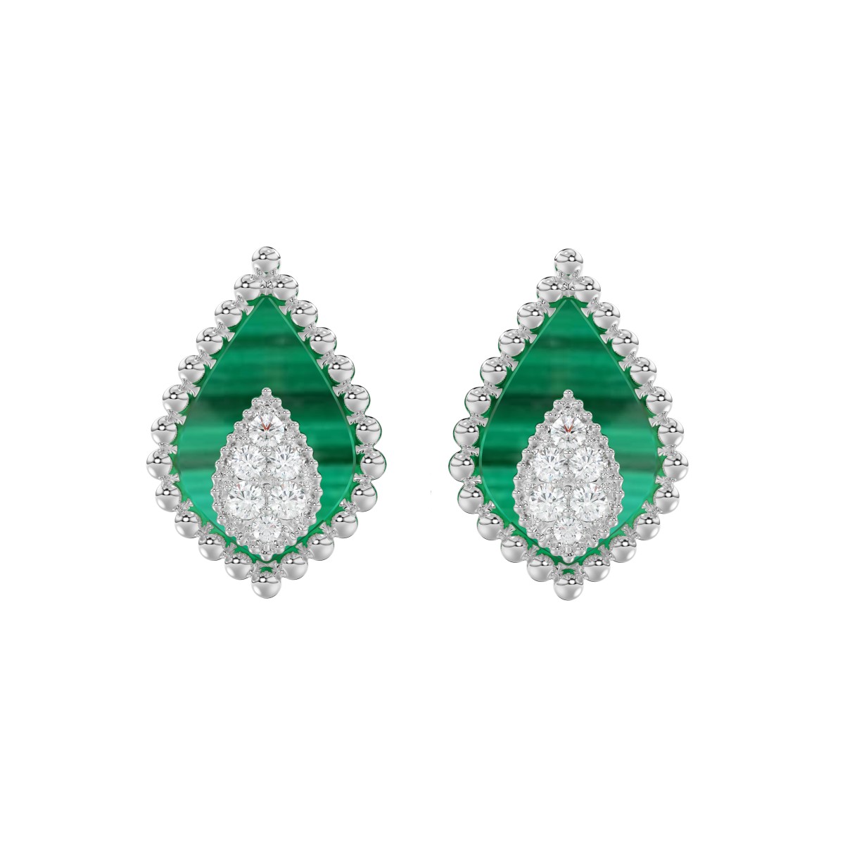 19223676_VA23816W-1201x1201.jpg 18K WHITE GOLD 1/10CT ROUND DIAMOND LADIES EARRINGS - Image 1