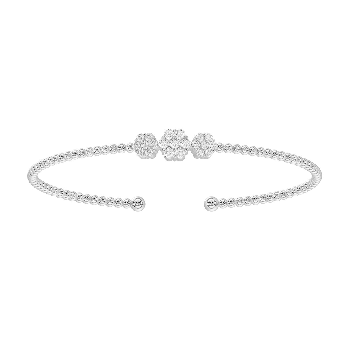19223686_VA23759W-1201x1201.jpg 18K WHITE GOLD 1/2CT ROUND DIAMOND LADIES BANGLE - Image 1