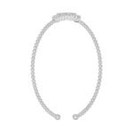 18K WHITE GOLD 1/3CT ROUND DIAMOND LADIES BANGLE - Image 5