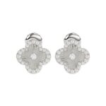 18K WHITE GOLD 1/3CT ROUND DIAMOND LADIES EARRINGS