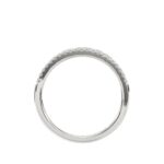 18K WHITE GOLD 1/3CT ROUND/BAGUETTE DIAMOND LADIES FASHION BAND - Image 2