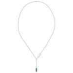 18K WHITE GOLD 1/4CT ROUND DIAMOND LADIES NECKLACE - Image 2