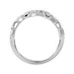 18K WHITE GOLD 3/8CT ROUND DIAMOND LADIES BAND - Image 2
