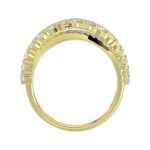 18K YELLOW GOLD 1 1/3CT ROUND DIAMOND LADIES BAND - Image 3