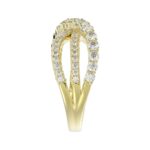 18K YELLOW GOLD 1 1/3CT ROUND DIAMOND LADIES BAND - Image 4