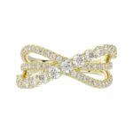 18K YELLOW GOLD 1 1/3CT ROUND DIAMOND LADIES BAND - Image 5