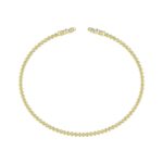 18K YELLOW GOLD 1/2CT ROUND DIAMOND LADIES BANGLE - Image 3