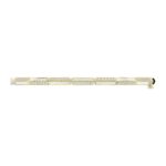 18K YELLOW GOLD 1/2CT ROUND DIAMOND LADIES BANGLE (SOFT WHITE ENAMEL) - Image 4