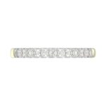 18K YELLOW GOLD 1/4CT ROUND DIAMOND LADIES BAND - Image 2