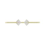 18K YELLOW GOLD 1/4CT ROUND DIAMOND LADIES BANGLE - Image 4