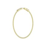 18K YELLOW GOLD 1/4CT ROUND DIAMOND LADIES BANGLE - Image 5