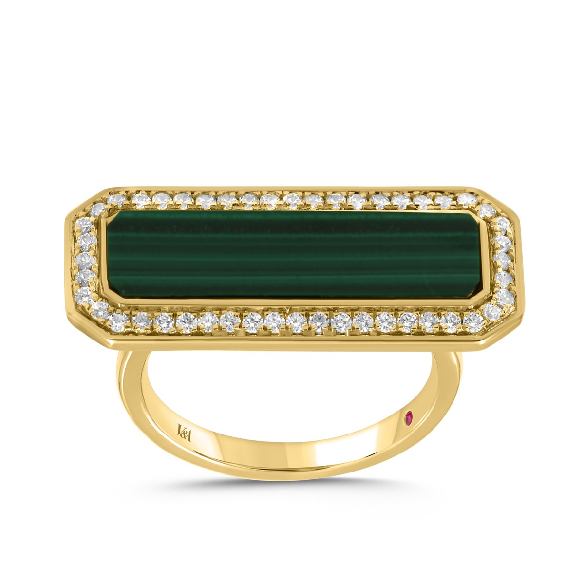 19224281_VA29232Y-1201x1201.jpg 18K YELLOW GOLD 1/3CT ROUND DIAMOND LADIES RING - Image 1