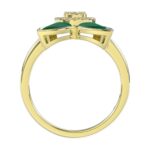 18K YELLOW GOLD 1/5CT ROUND DIAMOND LADIES RING - Image 2