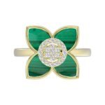 18K YELLOW GOLD 1/5CT ROUND DIAMOND LADIES RING - Image 4