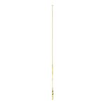 18K YELLOW GOLD 1/6CT ROUND DIAMOND LADIES NECKLACE (SOFT WHITE ENAMEL) - Image 2