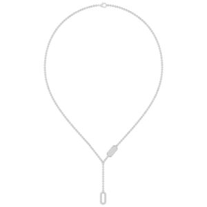 18K WHITE GOLD 1/3CT ROUND DIAMOND LADIES NECKLACE