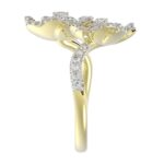 18K YELLOW GOLD 1/2CT ROUND DIAMOND LADIES RING - Image 5