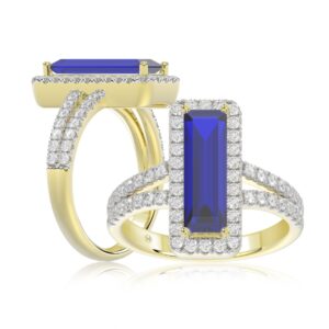 18K YELLOW GOLD 1/2CT ROUND/ONYX DIAMOND LADIES RING(COLOR STONE ONYX DIAMOND 4 1/2CT)