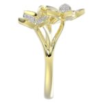 18K YELLOW GOLD 1/4CT ROUND DIAMOND LADIES RING - Image 5