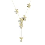 18K YELLOW GOLD 1CT ROUND DIAMOND LADIES NECKLACE - Image 2