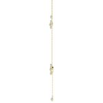 18K YELLOW GOLD 3/4CT ROUND DIAMOND LADIES NECKLACE - Image 4