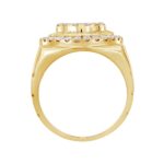 14K YELLOW GOLD 1 1/2CT ROUND DIAMOND MEN'S RING - Image 2