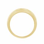 14K YELLOW GOLD 1CT ROUND DIAMOND MEN'S BAND - Image 2