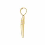 14K YELLOW GOLD 1CT ROUND DIAMOND MEN'S PENDANT - Image 3