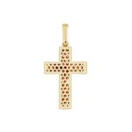 14K YELLOW GOLD 1CT ROUND DIAMOND MEN'S PENDANT - Image 2