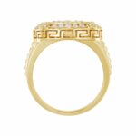 14K YELLOW GOLD 3/4CT ROUND DIAMOND MEN'S RING - Image 2