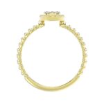 10K YELLOW GOLD 1/10CT ROUND DIAMOND LADIES RING (RUBY DIAMOND) - Image 2