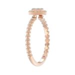 14K ROSE GOLD 1/10CT ROUND DIAMOND LADIES RING - Image 3