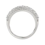 14K WHITE GOLD 1CT ROUND DIAMOND LADIES BAND - Image 2