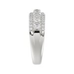 14K WHITE GOLD 1CT ROUND DIAMOND LADIES BAND - Image 3
