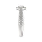14K WHITE GOLD 1CT ROUND DIAMOND LADIES RING( CENTER STONE ROUND DIAMOND 5/8CT) - Image 5