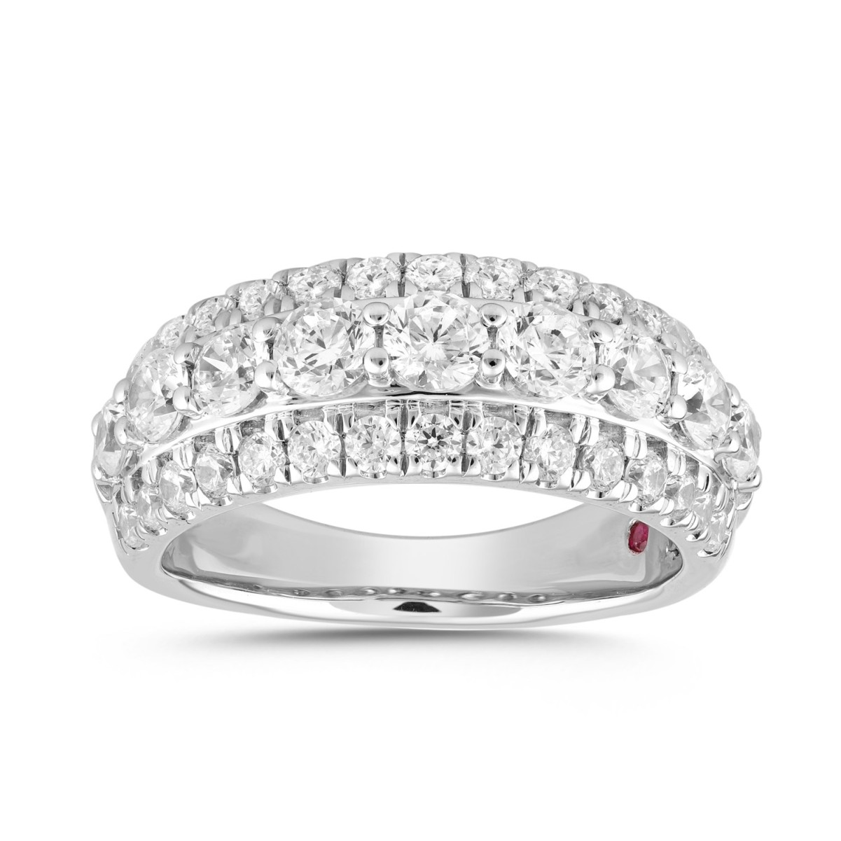 19225155_VA18559W-14K-1201x1201.jpg 14K WHITE GOLD 2CT ROUND DIAMOND LADIES BAND - Image 1
