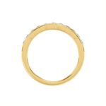14K YELLOW GOLD 1/2CT ROUND DIAMOND LADIES BAND - Image 2