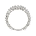 18K WHITE  GOLD 1CT ROUND DIAMOND LADIES FASHION RING - Image 2